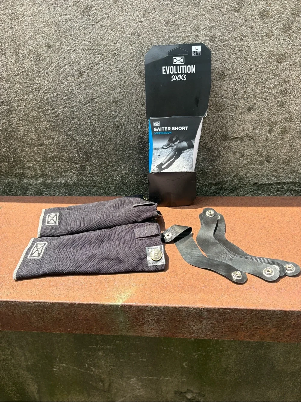 Compression Socks Gaiter Short Black L Outdoor Support Hiking Men 9-10.5